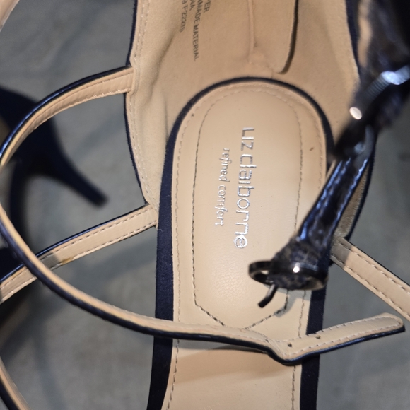 Liz Claiborne LC Heidi Strappy Heels Blue Size 9.5 - Picture 11 of 12